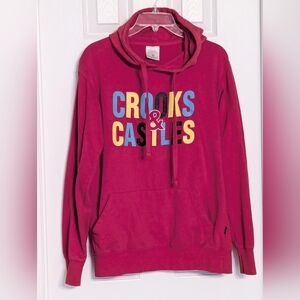 Crooks & Castles Unisex (Small) Sweatshirt/Hoodie w/Vibrant Graphics Front&Back